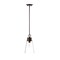 Z-Lite Wentworth 1 Light Pendant, Matte Black & Clear 2300P8-MB - alternate 1